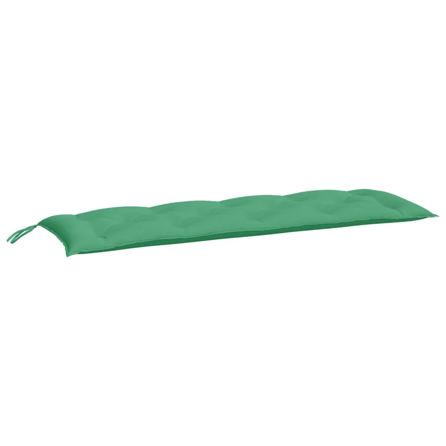 Coussins de banc jardin lot de 2 vert 150x50x7 cm tissu Oxford - 3