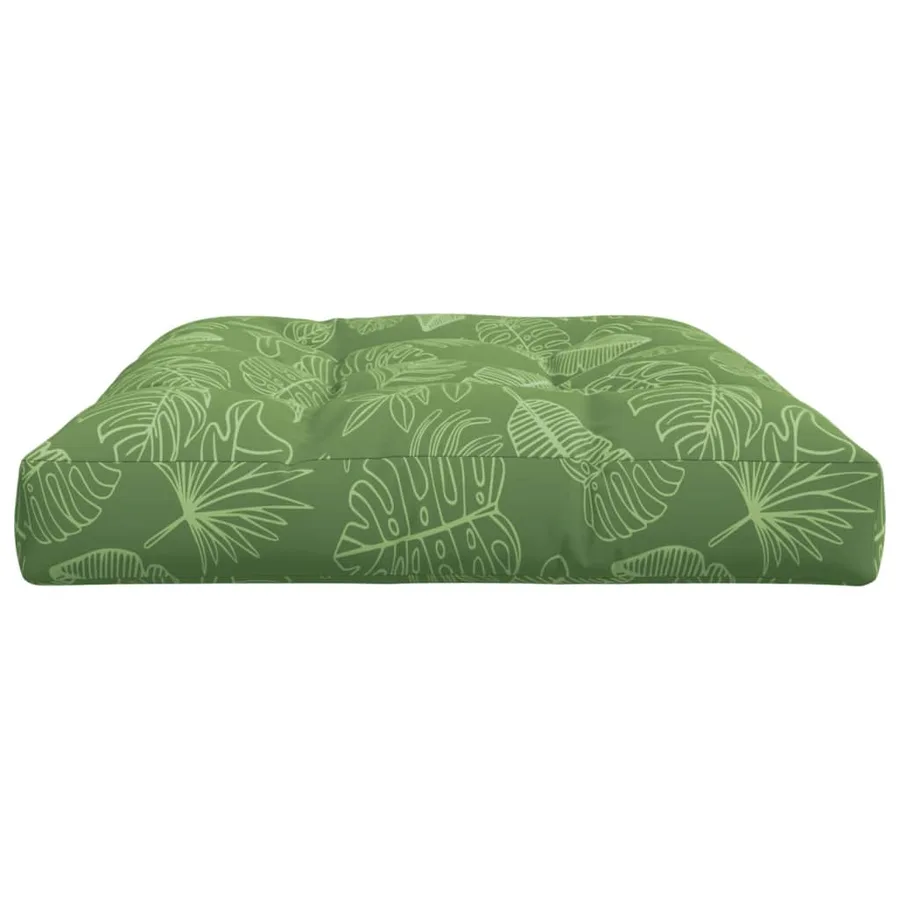 Coussin de palette à motif de feuilles 120x80x12 cm Tissu - 6