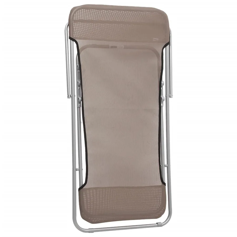 Chaises plage pliantes lot de 2 textilène acier enduit poudre - 8