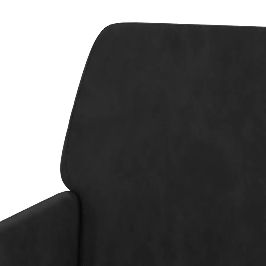 Fauteuil Noir 62x79x79 cm Velours - 6
