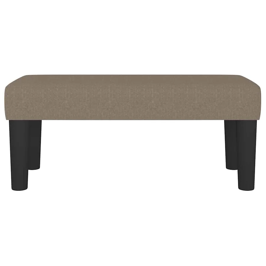Banc Taupe 70x30x30 cm Tissu - 3