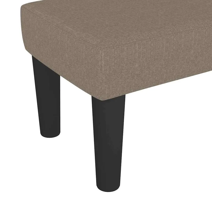 Banc Taupe 70x30x30 cm Tissu - 5
