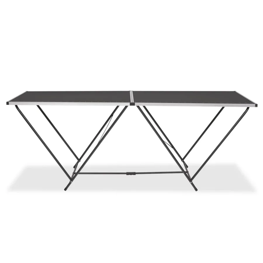 Table pliable de collage MDF et aluminium 200 x 60 x 78 cm - 2