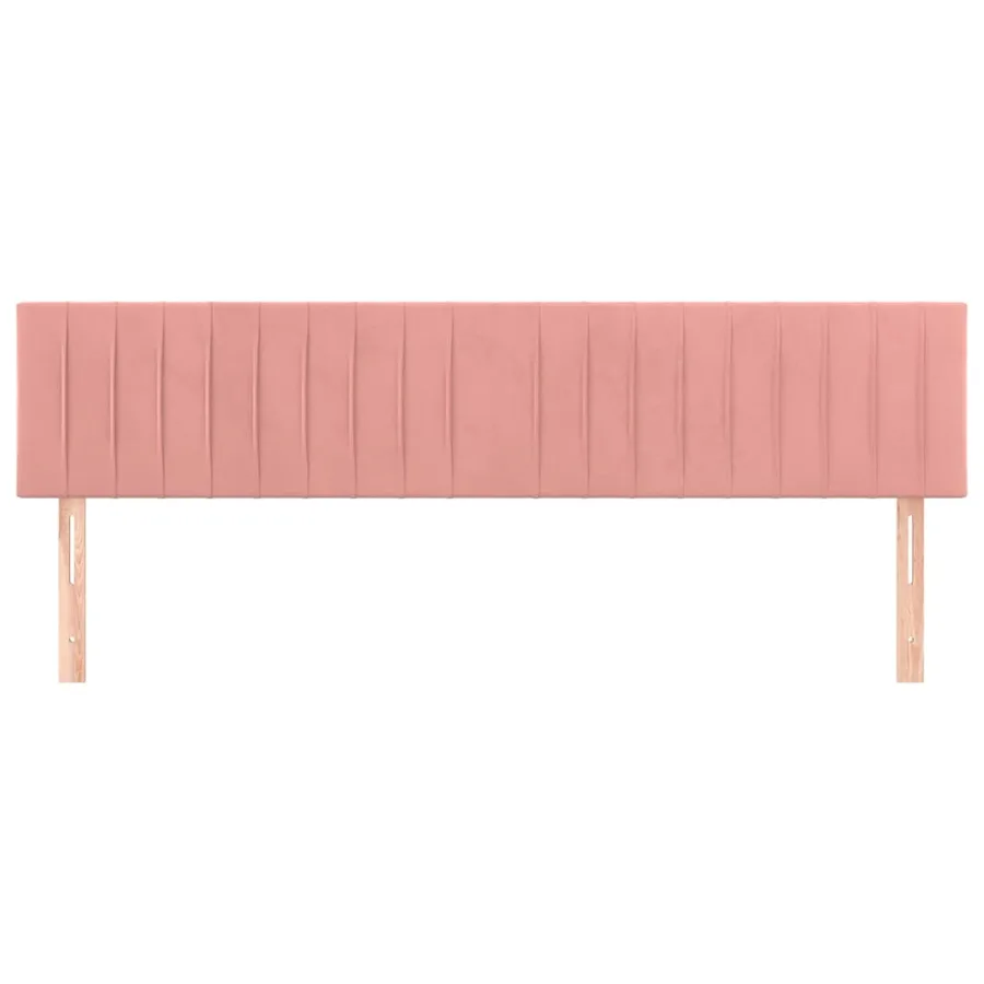 Têtes de lit Rose 200x5x78/88 cm Velours - 3
