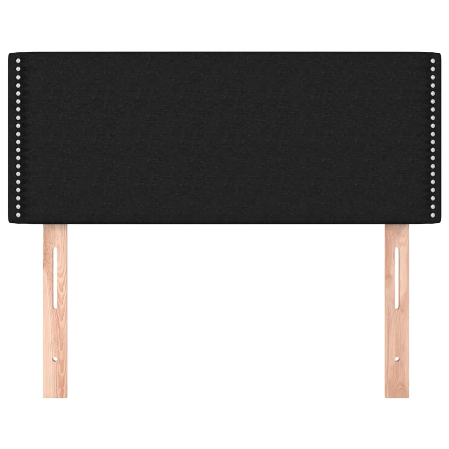 Tête de lit Noir 100x5x78/88 cm Tissu - 3