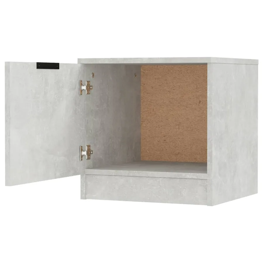 Table de chevet Gris béton 40x39x40 cm - 5