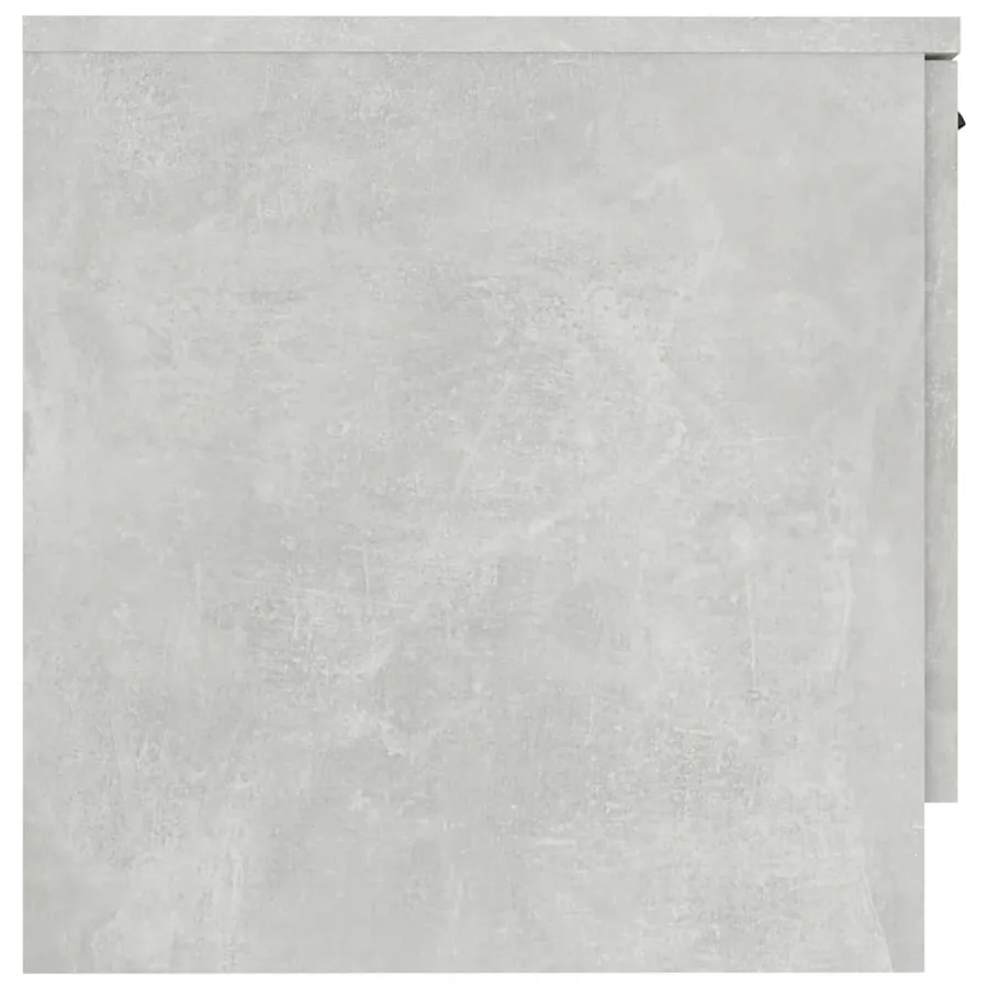 Table de chevet Gris béton 40x39x40 cm - 6