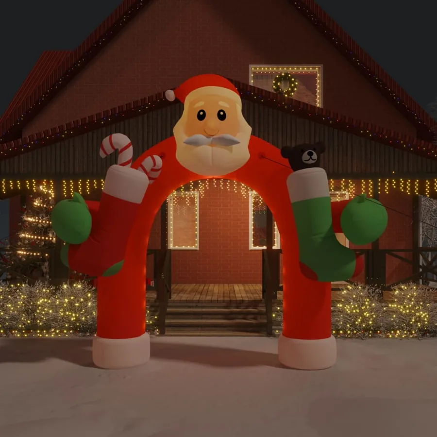 Porte voûtée gonflable de Noël avec LED 320 cm
