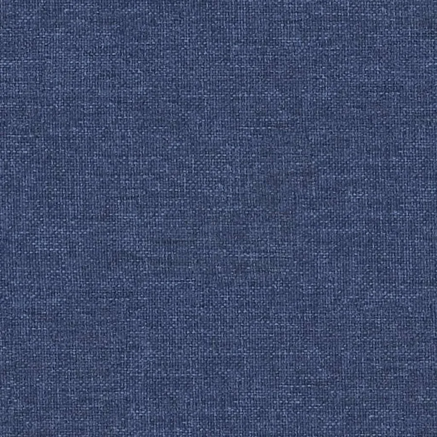 Repose-pied Bleu 60x60x36 cm Tissu et similicuir - 5