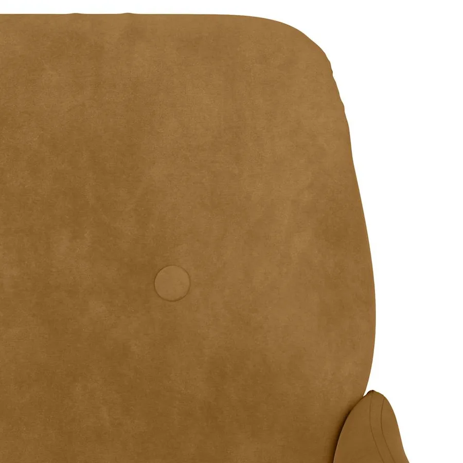 Banc Marron 108x79x79 cm Velours - 6