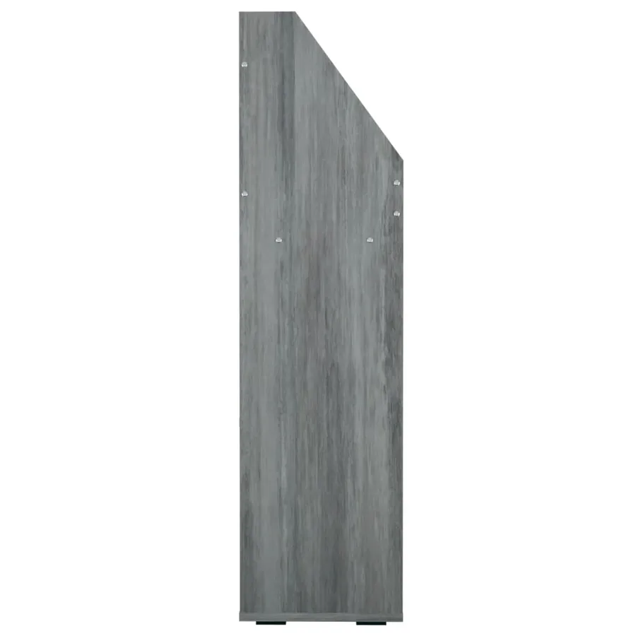 Porte-revue pour enfants Gris béton 71x30x114cm Bois ingénierie - 4