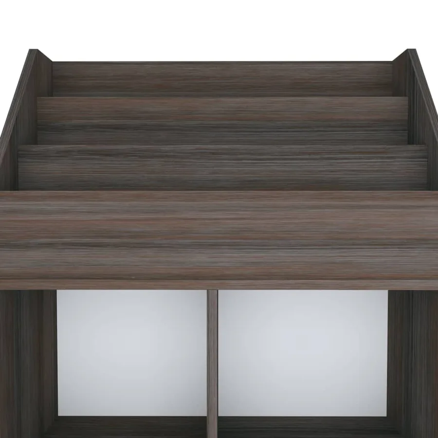 Porte-revue pour enfants Gris et chêne sonoma Bois d'ingénierie - 5