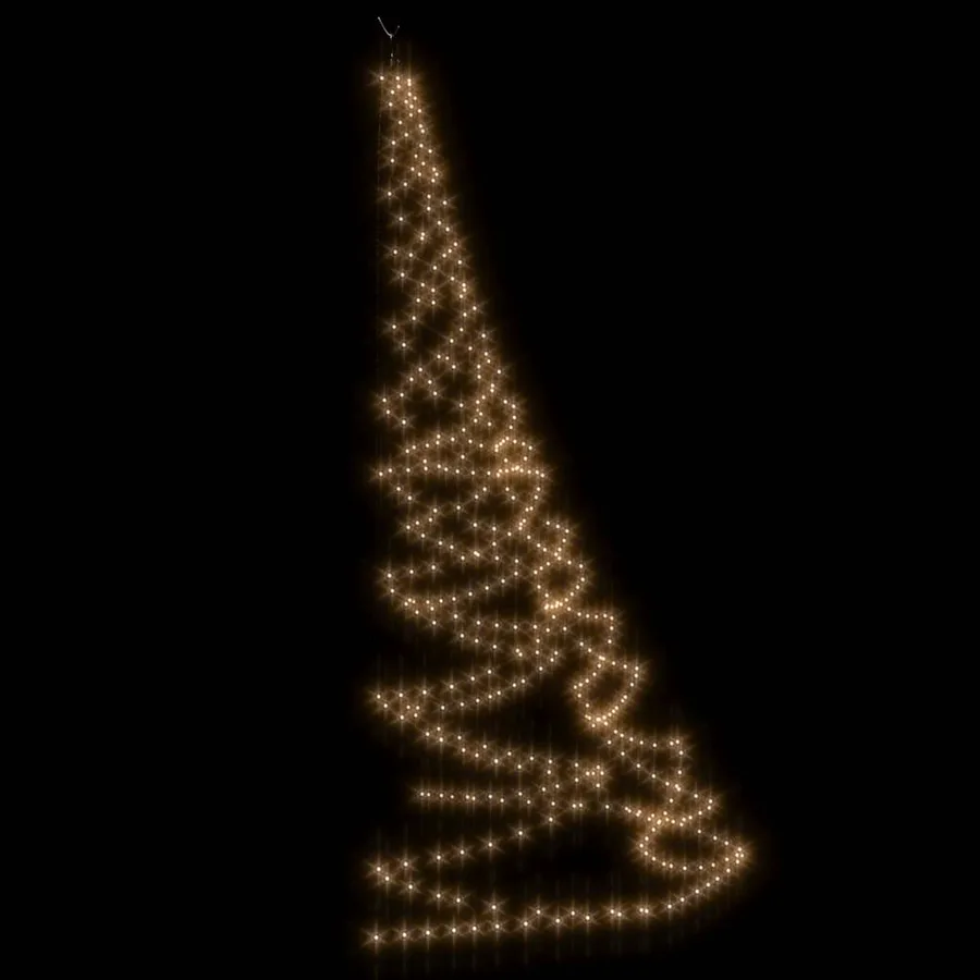 Arbre mural avec crochet métallique 720 LED Blanc chaud 5 m - 4