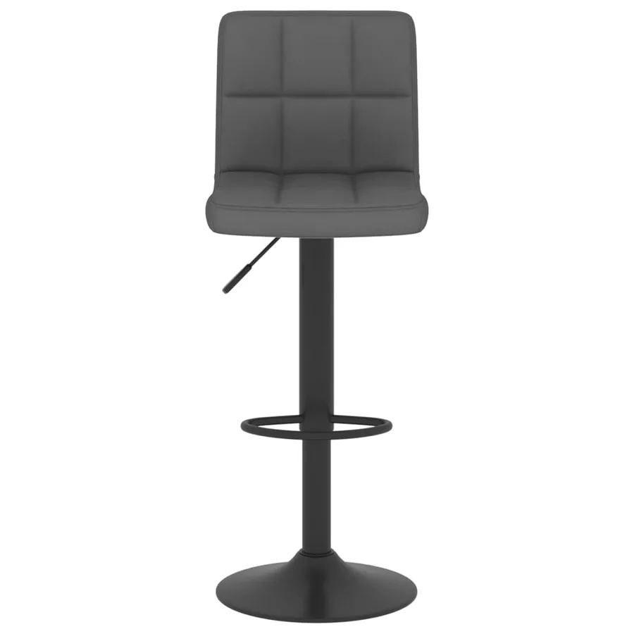 Tabouret de bar Gris foncé Tissu - 3