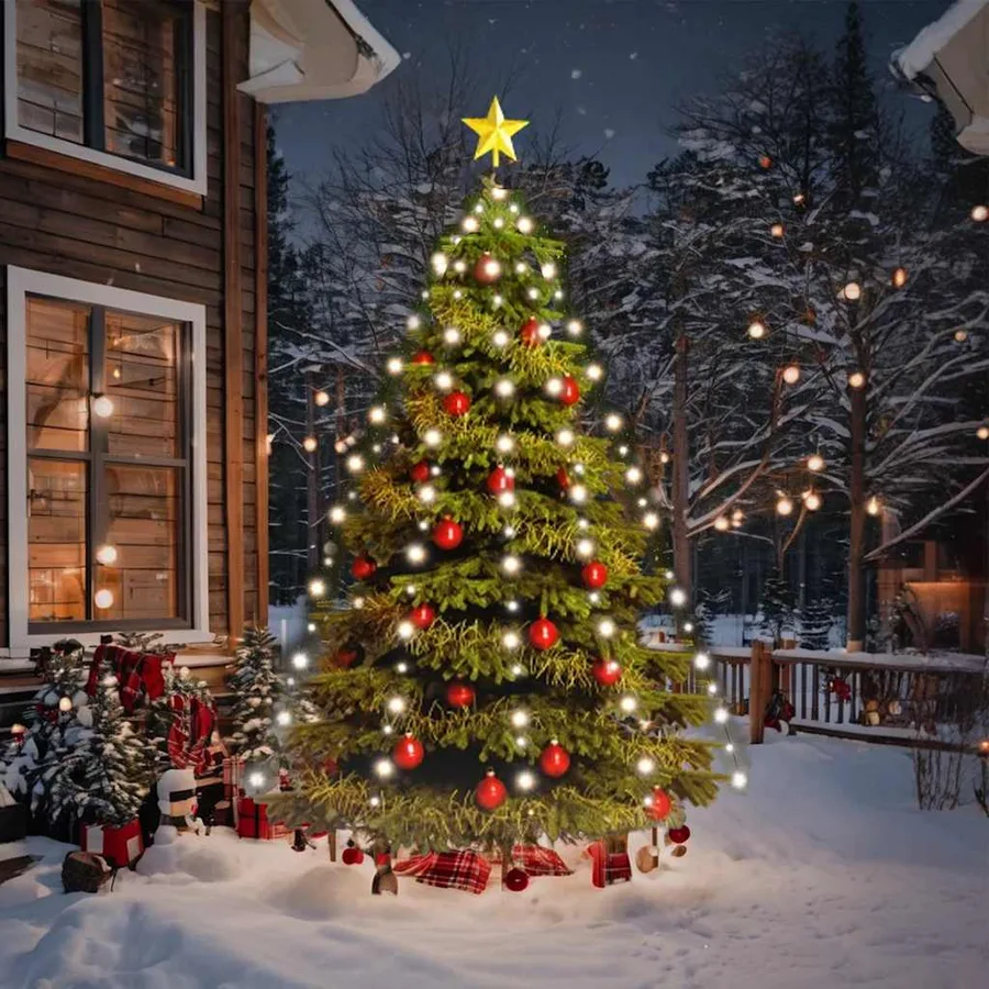 Guirlande lumineuse d'arbre de Noël 180 LED Blanc froid 180 cm - 3