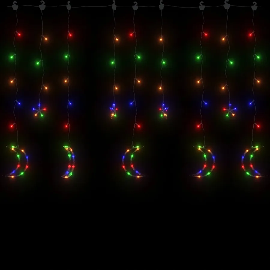 Guirlande lumineuse étoile et lune avec télécommande 138 LED - 3