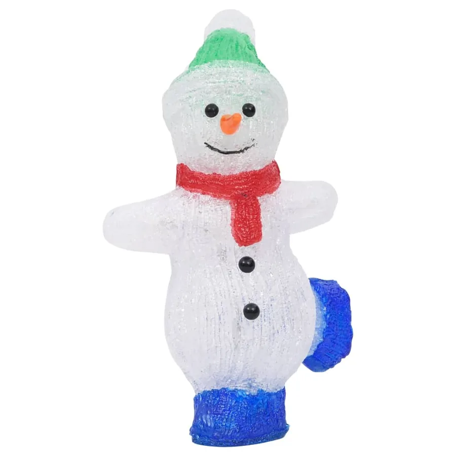 Silhouette de bonhomme de neige de Noël LED Acrylique 30 cm - 4