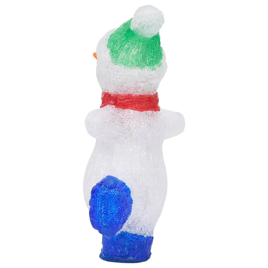 Silhouette de bonhomme de neige de Noël LED Acrylique 30 cm - 7