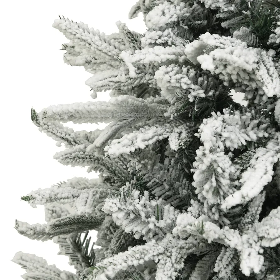 Sapin de Noël artificiel à flocons de neige Vert 150 cm PVC/PE - 4