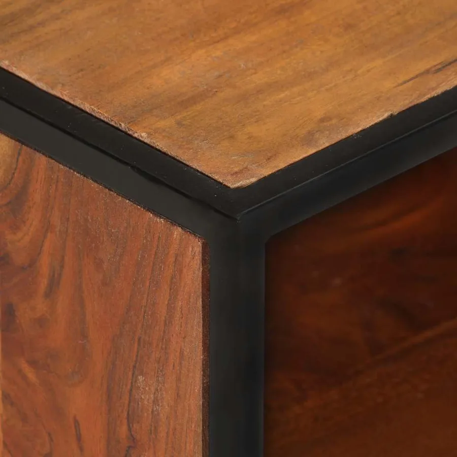 Meuble TV 110x30x45 cm Bois d'acacia massif - 5