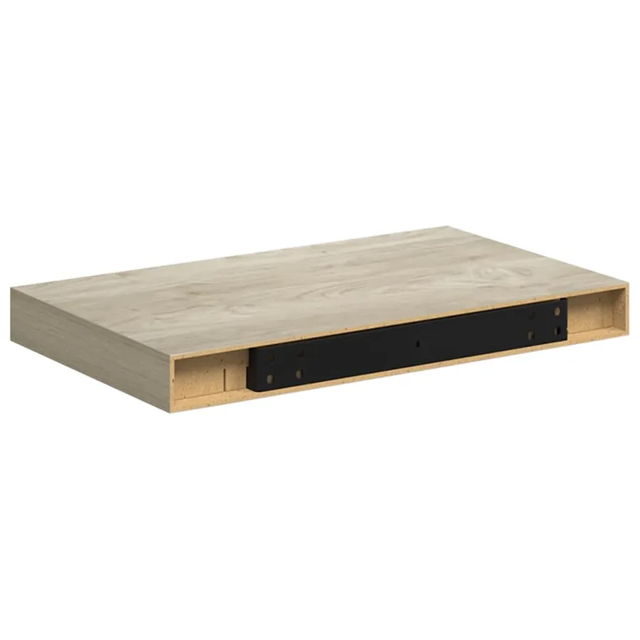 Étagères murales flottantes 2 pcs chêne 40x23,5x3,8 cm MDF - 9