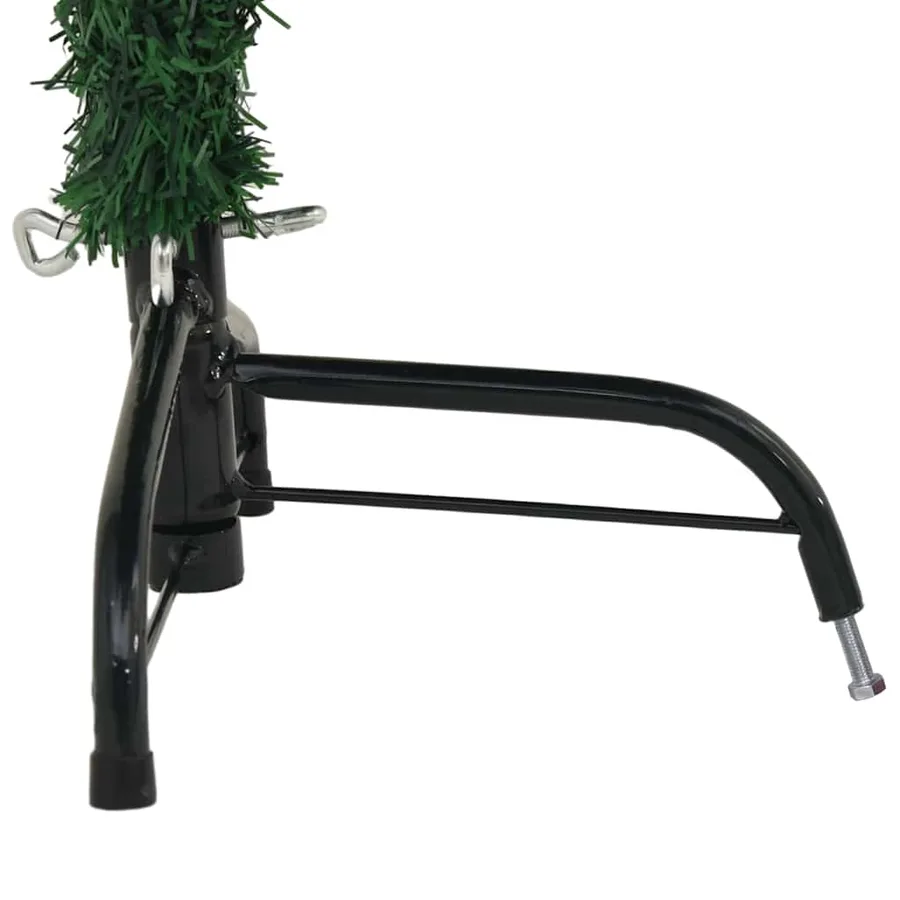 Sapin de Noël artificiel moitié avec support vert 150 cm PVC - 9