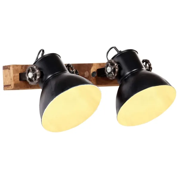 Lampe murale industrielle Noir 45x25 cm E27