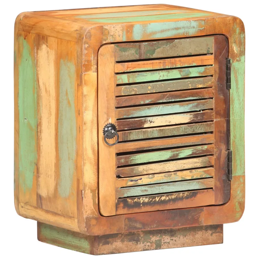 Table de chevet 40 x 30 x 50 cm Bois de récupération massif - 7