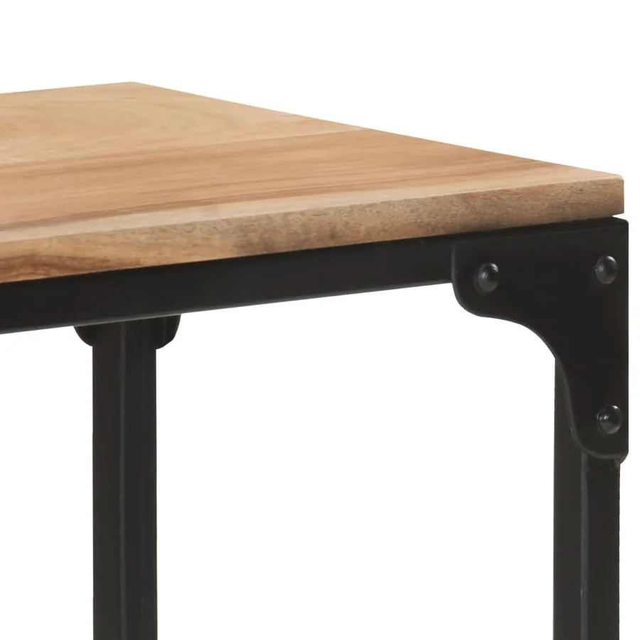 Table basse 90x30x40 cm Bois solide d'acacia - 6