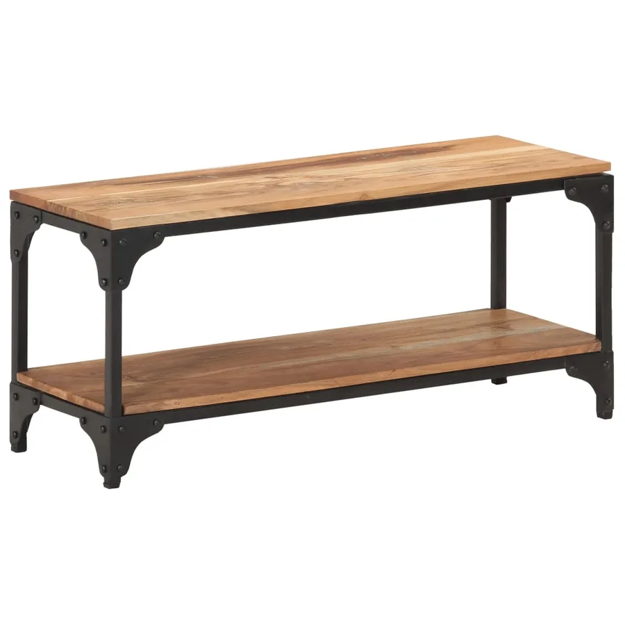 Table basse 90x30x40 cm Bois solide d'acacia - 9