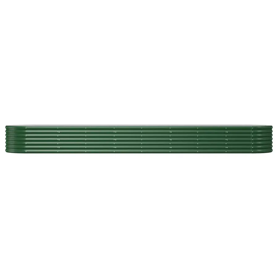 Lit surélevé de jardin Acier galvanisé 368x80x36 cm Vert - 3