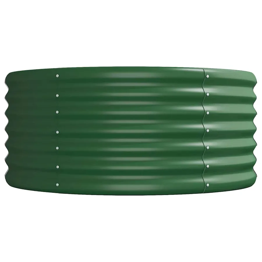 Lit surélevé de jardin Acier galvanisé 368x80x36 cm Vert - 4