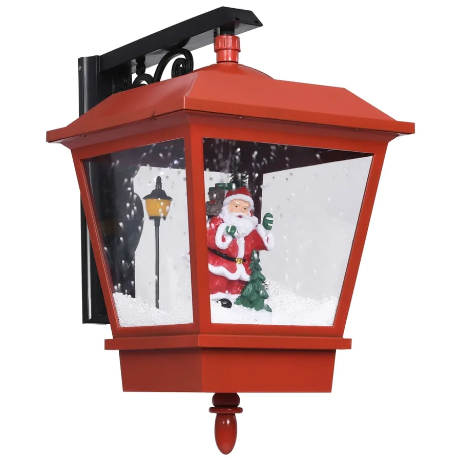 Lampe murale de Noël lumières LED et Père Noël Rouge 40x27x45cm - 2