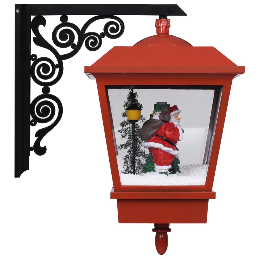 Lampe murale de Noël lumières LED et Père Noël Rouge 40x27x45cm - 3