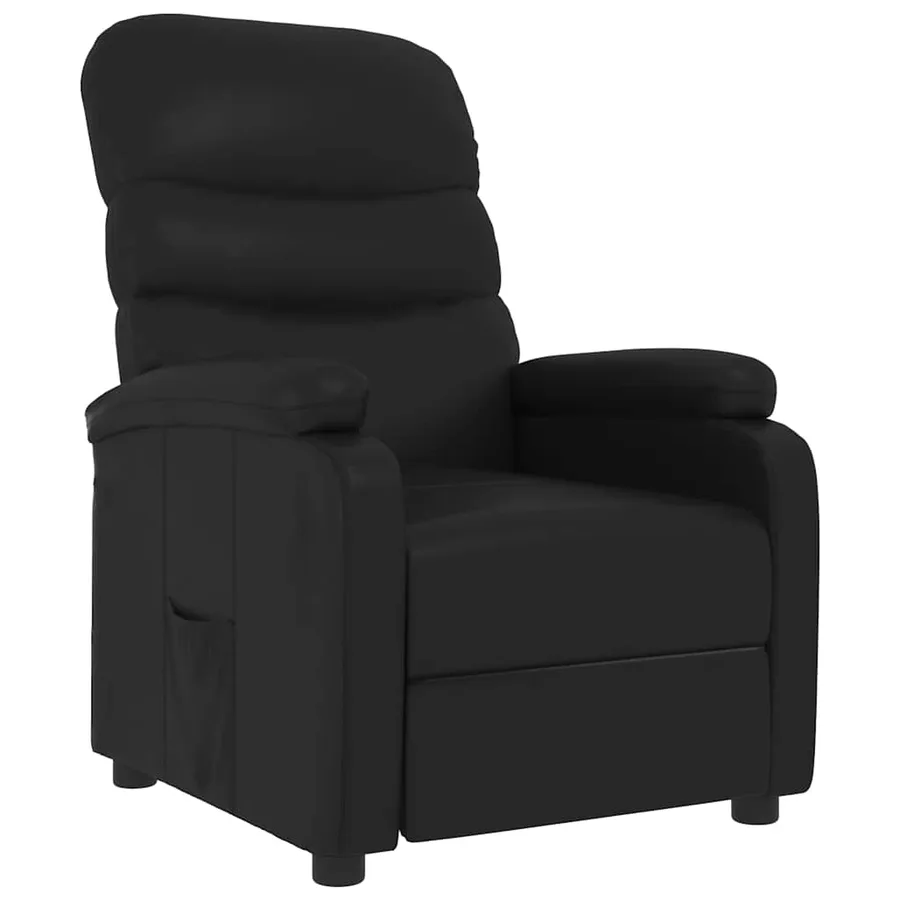 Fauteuil inclinable Noir Similicuir - 2