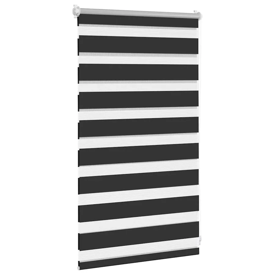 Store vénitien zébré 50,9 x 100 cm, largeur du tissu 46,7 cm, noir - 3