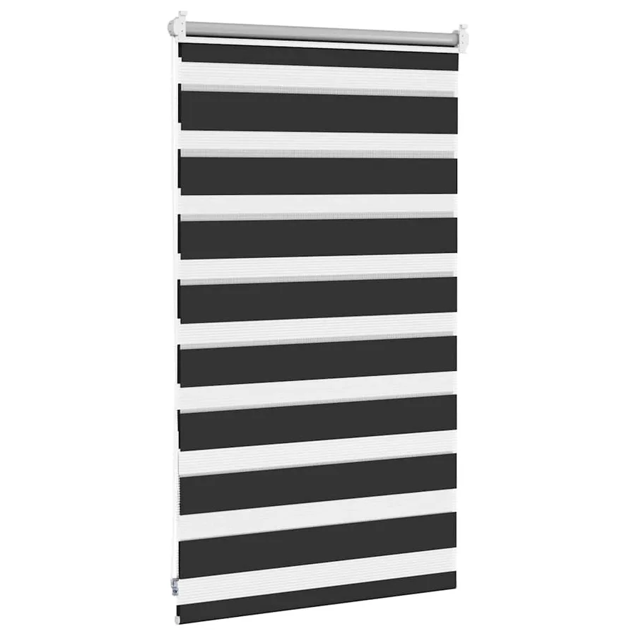 Store vénitien zébré 50,9 x 100 cm, largeur du tissu 46,7 cm, noir - 4