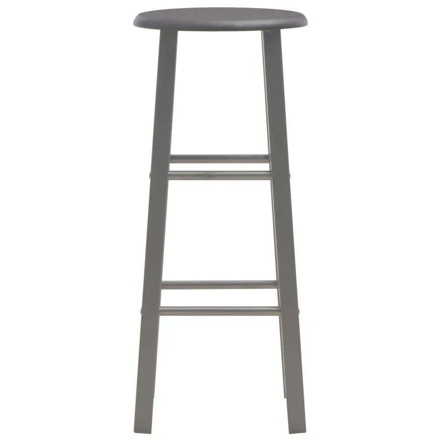 Ensemble de bar 3 pcs Bois et acier Anthracite - 7