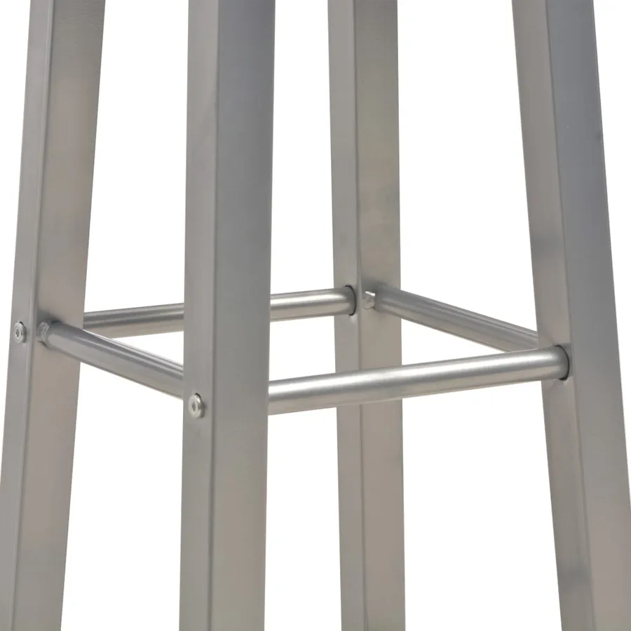 Ensemble de bar 3 pcs Bois et acier Anthracite - 9