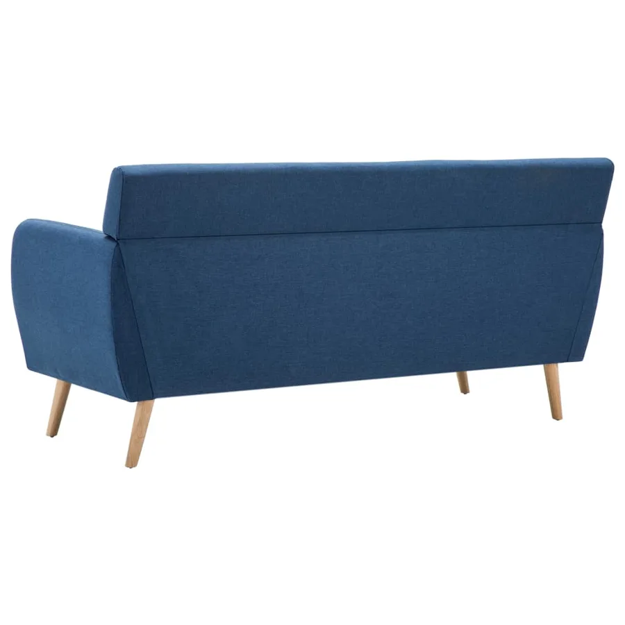 Canapé à 3 places revêtement en tissu 172x70x82 cm bleu - 5