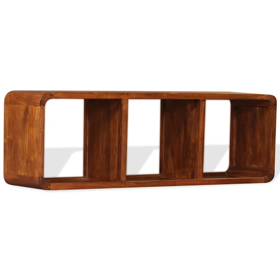 Meuble TV Bois massif avec finition miel 120 x 30 x 40 cm - 2