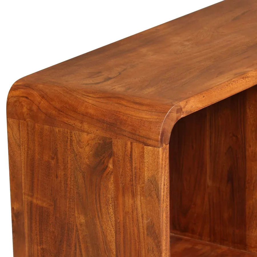 Meuble TV Bois massif avec finition miel 120 x 30 x 40 cm - 9
