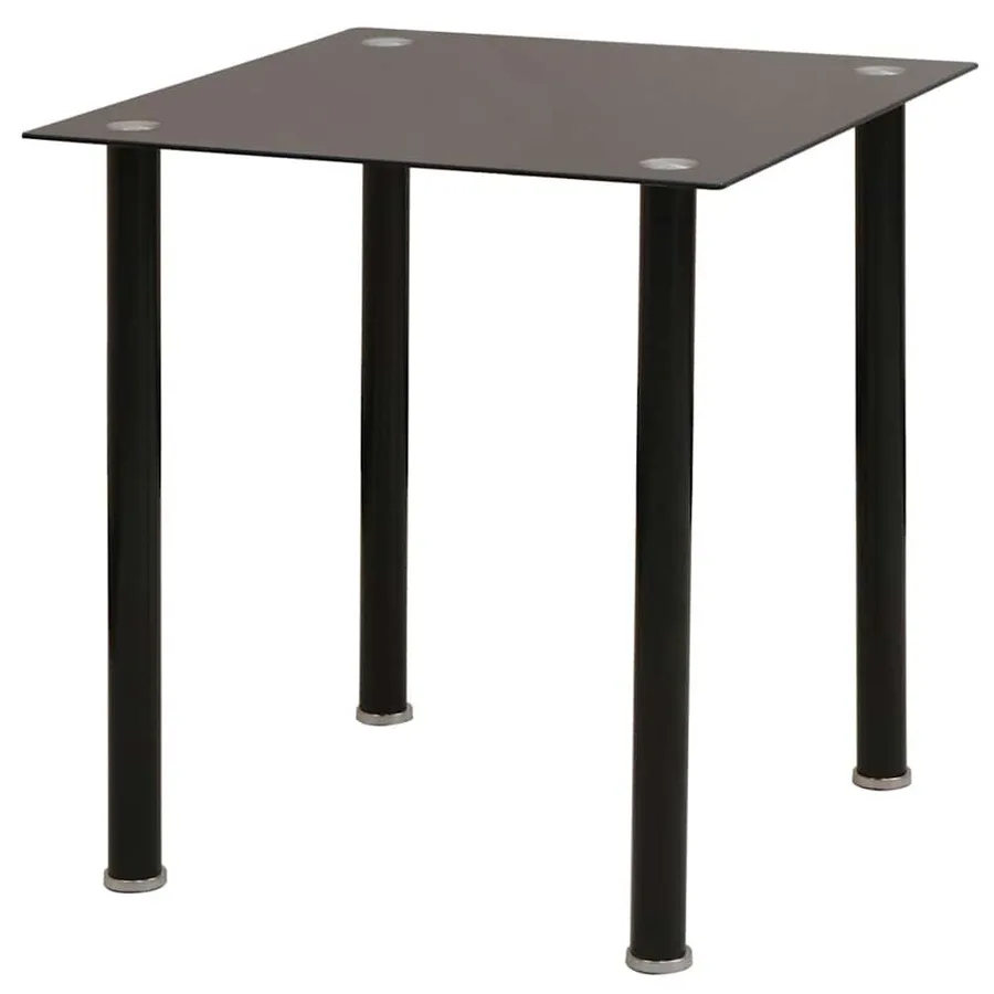 Ensemble table et chaise de salle à manger 5 pièces noir - 2
