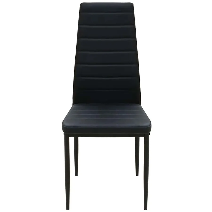 Ensemble table et chaise de salle à manger 5 pièces noir - 4