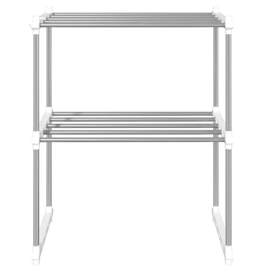 Étagère pour micro-ondes blanc 51x27x63 cm aluminium - 3