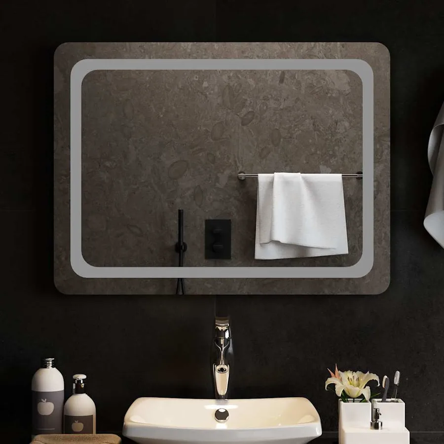 Miroir de salle de bain à LED 80x60 cm - 3