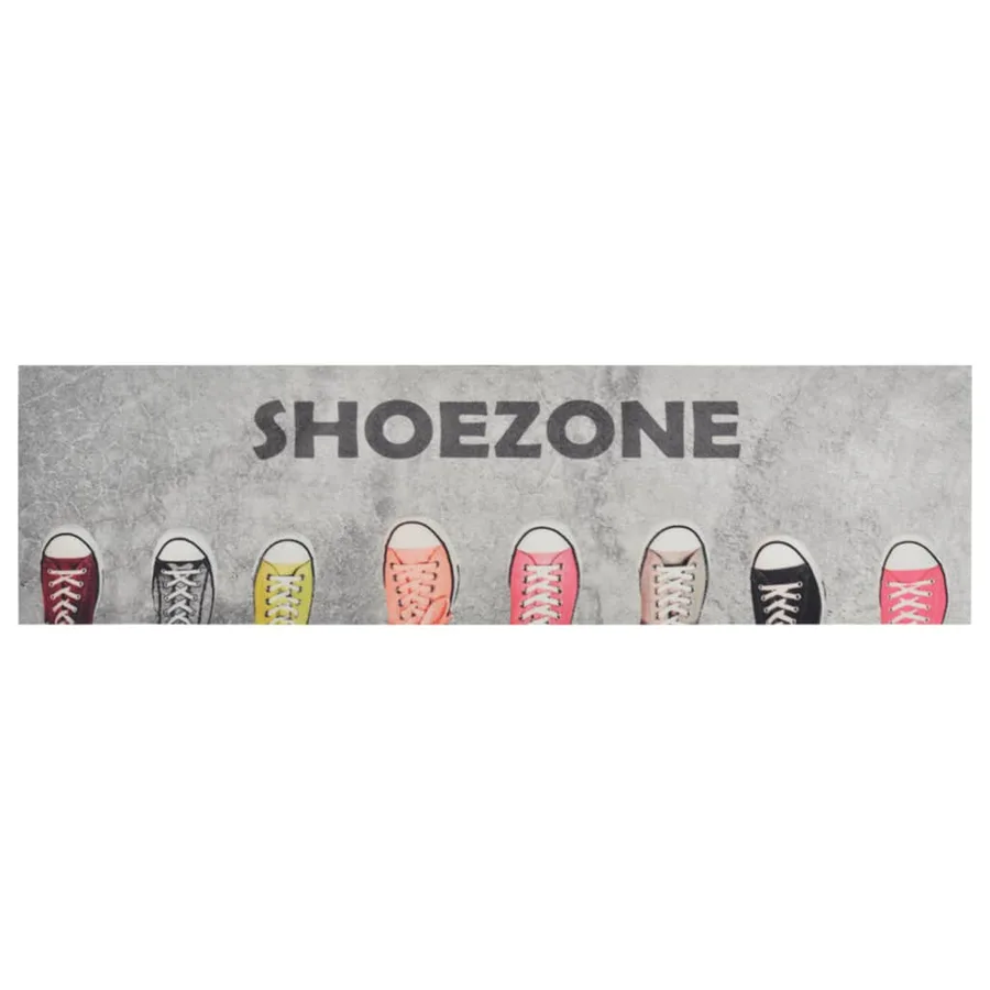 Tapis de cuisine lavable impression shoezone 45x150 cm velours - 2