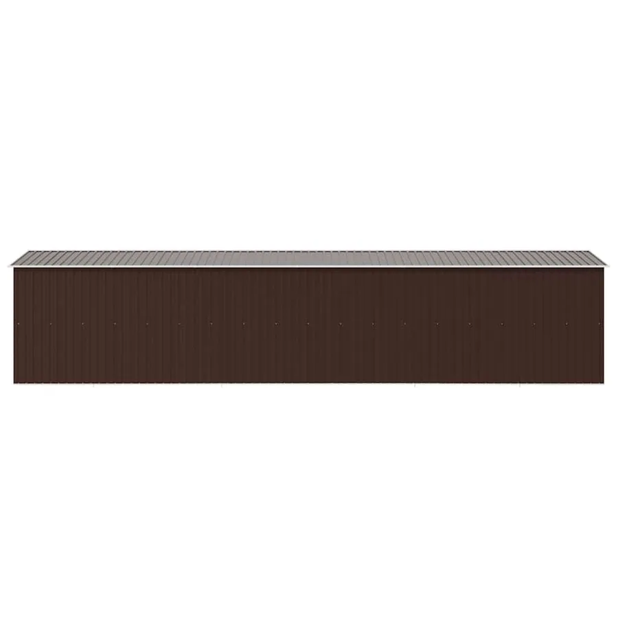 Abri de jardin Marron 257x779x181 cm Acier galvanisé - 6