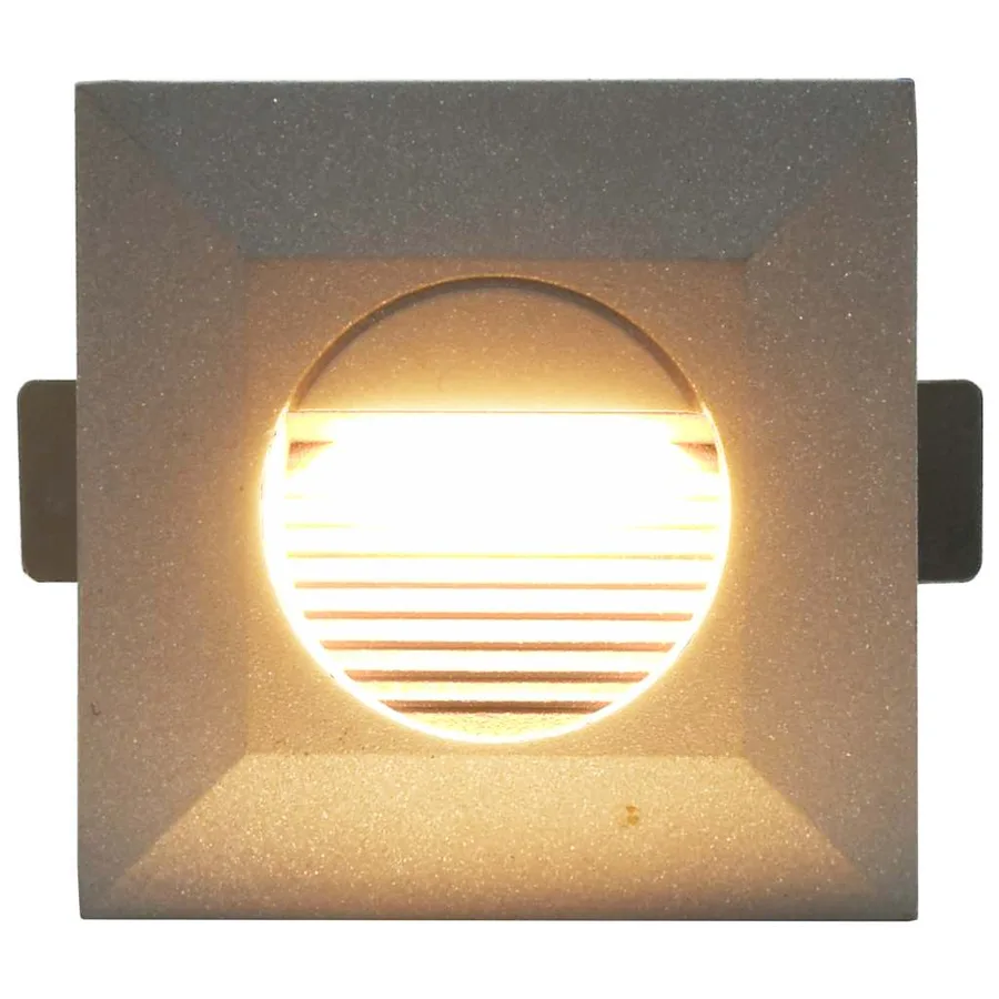 Appliques murales LED d'extérieur 6 pcs 2 W Argenté Carré - 4