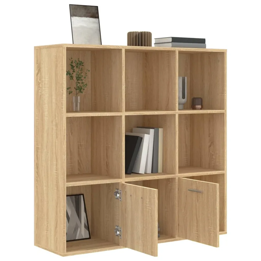Bibliothèque Chêne sonoma 98x30x98 cm Bois d’ingénierie - 5